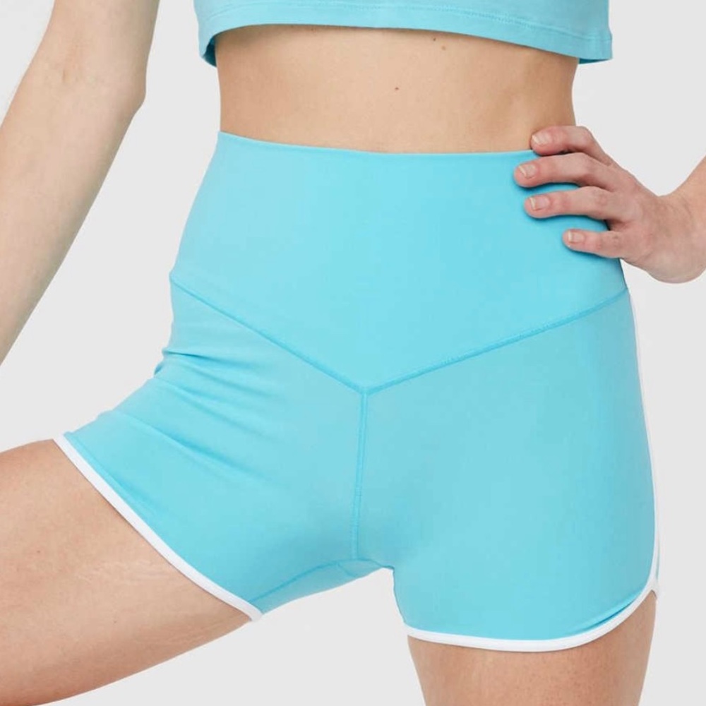Aerie Offline Light Blue Yoga Shorts